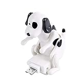 QKFON Stray Dog Ladekabel, Mini Humping Spot Hund USB Kabel Ladegerät, Smartphone USB Kabel Ladegerät Daten Ladekabel für verschiedene Modelle von Handys (Typ C 2 Stück, weiß)