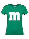 Shirt-Panda Damen T-Shirt · M&M · Gruppen Kostüm · Karneval Shirt · Fasching Verkleidung · Party Tshirt · JGA Frauen · Lady Fit · Mädchen Shirt · 100% Baumwolle ·