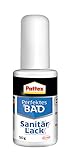 Pattex Perfektes Bad Sanitär Lack, weißer Fugenstift für die Reparatur von Rissen und Kratzern, ideal für die Fliesen Reparatur in Bad und Küche, schnell und wasserfest*, 1x50g