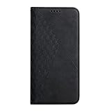 Handyhülle für iPhone 12 Mini Hülle Premium PU Leder Flip Schutzhülle Klapphülle für Apple iPhone 12 Mini Leder Tasche Schutz Standfunktion Magnetverschluss für iPhone 12 Mini Case (Schwarz,12 Mini)