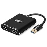 August VGB500 HDMI Capture Card – USB 3.0 Full HD 1080p 60fps – Perfekt für YouTube Twitch Mixer – Plug & Play – Capture, Record und Stream PS4, Xbox One und Nintendo Switch für PC, Mac und Linux