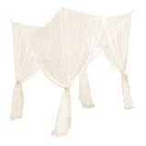 ChYoung 4 Ecken Post Bed Canopy Elegantes Moskitonetz Großer Queen Size Bettvorhang für Mädchen Jungen Erw