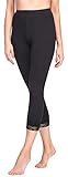 Merry Style Damen 3/4 Leggings MS10-290(Schwarz, XXL)
