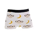 917 Boxershorts Men, AFFE Banane Men Retroshorts Bequeme Unterhosen Männer Atmungsaktiv Unterhosen Für Mann, Liebhaber, Junge XXL