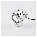 Furious Fast Motorrad Frontscheinwerfer, 2 STÜCKE Motorrad Scheinwerfer Zusatzlampe U5 Motorrad Scheinwerfer Zubehör 12 V Moto Spot Scheinwerfer (Color : C)