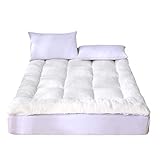 YAHAO Dicke Bodenmatratze Tatami Gepolsterte Matratze, Japanische Doppel Matratze, Atmungsaktive Japanischen Boden Futon-matratze Futonbett Matratze Futon, Leicht Zu Carry,White-150 * 200