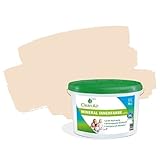 Mineralische Wandfarbe Clean Air Mineral Innenfarbe Bunt Matt Silikatbasis Konservierungsmittelfrei Atmungsaktiv Blush Sand 2 2,5 L