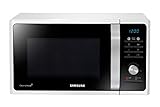 Samsung MG23F301TAW/EG Mikrowelle mit Grill / 800 W / 23 L Garraum / 48,9 cm Breite / Keramik-Emaille-Innenraum / 20 Vitalprogramme / weiß