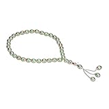 bizofft Muslimischer Rosenkranz, helle Farbe Premium-Harz, bequemes Handgefühl, muslimische Gebetskette, die ins Auge fällt für den Außenbereich für zu Hause(Ye Ming)