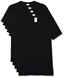 Gildan Herren 64000 T-Shirt, Schwarz, L (5er Pack)