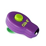 PetSafe Clik-R Klicker für Hunde, Clicker Hund, Für Hundeerziehung und Hundetraining, Klicker für Katzen, Inklusive Fingerschlaufe und Trainingsanleitung, Für Welpen ab 8 W