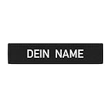 Copytec Namenschild Patch schwarz Namen Uniform individuell personalisiert Bundeswehr Tactical Polo Bekleidung Jacke #24128