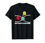 Electricity Explained T Shirt I funny Physik Nerd Geschenk