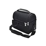 Hushuigeee Herren-Schultertaschen, Mittagspause Wiederverwendbare isolierte thermische Tasche Frauen männer multifunktional 8l Cooler und warm hält Lunchbox dicht wasserdicht (Color : Black)