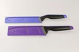 Tupperware Universal Kochmesser lila + Universal Brotmesser blau/lila X