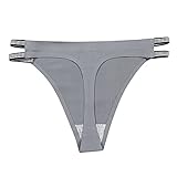 VESNIBA Dessous für Damen, nahtlos, Unterwäsche, Eisseide, bequem, sexy Höschen, Dessous, einfarbig, niedrige Taille, atmungsak