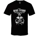 Mike Tyson Iron Mike Boxing Champion Black Graphic Tee Shirt Mens Casual T Shirts Tops Clothing