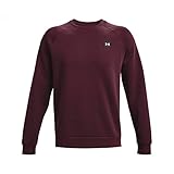 Under Armour Herren Rival Fleece Crew T-Shirt, Dunkelbraun (600) / Onyxweiß, XL