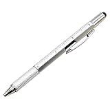 Stylus-Stifte für Touchscreens 6 in 1 Multifunktionaler Stylus Pen mit schwarz/blau Refill Tool Tech Kugelschreiber mit Clip Glattes Schreiben für Telefon Tab