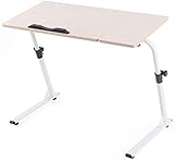 Gflyme Tragbarer mobiler Notebook-Computertisch, zusammenklappbar, Nachttisch, Sofa, Beistelltisch, höhenverstellbar von 80 / 40 / 50 - 76 cm (Größe D), D (Größe: A)