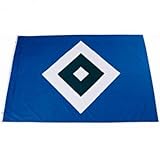 HSV Hissfahne/Hissflagge Raute 150x100 cm (Fahne) Hamburger SV (2 Ösen)