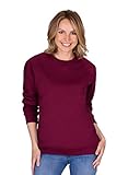 Trigema Damen 575501 Sweatshirt, Rot (Chianti-Melange 639), S