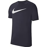Nike Unisex-Child Team Club 20 Tee (Youth) T-Shirt, Obsidian/White, M