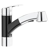 APPASO Wasserhahn Küche Hochdruck, Küchenarmatur mit herausziehbarer Brause, Einhebel Mischbatterie mit 2 Strahlarten für Küche/Wohnmobil [Patentschutz]