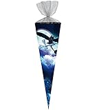 alles-meine.de GmbH Schultüte _ Größe + Motiv wählbar _ 6 eckig - Zuckertüte - Tüllabschluß - Nestler - Mädchen Dragons - Drachenzähmen leicht gemacht Drachen Hicks Ohnezahn Drag