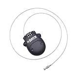 P4B | Fahrrad Zahlenschloss ROLL UP 1.0' | 800 x 1,7 mm | Schw
