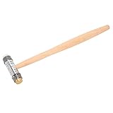 Doppelkopf-Uhrenhammer, Uhren-Reparaturhammer aus Kunststoff und Holz, professionelles Uhren-Reparatur-Zubehör für Uhren-Reparatur für Uhrenrep