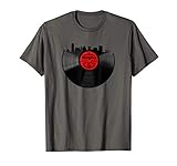 Vintage Memphis Music Gift Cool Vinyl Record Memphis Skyline T-S