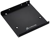 Corsair SSD Einbaurahmen (Einzel Laufwerk, geeignet für 1 x SSD 6,4 cm (2,5 Zoll) auf 8,9 cm (3,5 Zoll)) schwarz (CSSD-BRKT1)