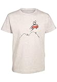 Elkline Kinder T-Shirt Highjump mit VW Bulli Siebdruck, Farbe:lightgreymelange, Größe:128/134