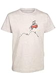 Elkline Kinder T-Shirt Highjump mit VW Bulli Siebdruck, Farbe:lightgreymelange, Größe:92/98