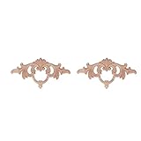 Dekorative Holzapplikationen, langlebig, umweltfreundlich, flache Unterseite, geschnitzte Holzverkleidung für Möb