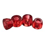 Hellery 4pcs Skateboard Bushings Stuetze Futterrohr Longboard Bushings - Lenkgummis Stoßdämpfer - Gleitlager in der Härte 90A Rot Super S