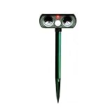 Lidylinashop Maulwurfschreck Solar Katzenschreck Ultraschall Katze Abweisend Katze Deterrents Für Gärten Katze Deterants Für Garten 1