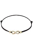 Elli Armband Damen Infinity Symbol Black in 925 Sterling Silb