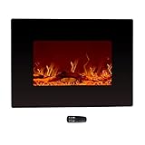 Helios&Hestia 55cm breiter elektrischer Wandkamin, tragbarer Raumheizer, freistehend mit Fernbedienung und T