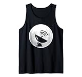 Tolles Satellitenschüssel, Mond-Design, Techniker Tank Top