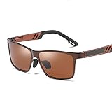 wsxcfyjh Sonnenbrille Herren Polarisierte Sonnenbrille Herren Retro Metallrahmen Sonnenbrille Damen Hochwertige Outdoor Brille B