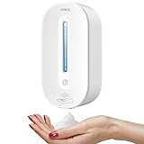 TNWZC Seifenspender Automatisch Wandmontage Ohne Bohren weiß Berührungsloser Desinfektionsspender wasserdichte mit Infrarot-Bewegungssensor für Kü