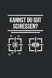 Kannst Du Gut Schiessen?: Sportschießen Notizbuch Mit 120 Linierten Seiten (Linien) Inkl. Seitenangabe. Als Geschenk Eine Tolle Idee Für Schützen Und Sportschü