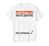 70 Jahre Geburtstag Gästebuch Unterschreiben Mann Frau T-S