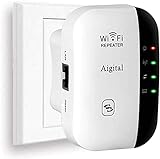 EU-MT-W Aigital WLAN Booster Repeater WiFi Verstaerker Range Extender 300Mbps Multifunction Mini Wi-Fi Signal-verstärker Wireless Access Point 2.4GHz mit WPS Funktion Willigt IEEE802.11n/g/b