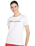 Champion Damen Legacy Classic Logo T-Shirt, Weiß, S