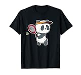 Lustiges Panda spielt Tennis Shirt - Tennis Spieler T-S