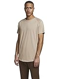 JACK & JONES Herren Jjecurved Tee O-neck Noos T Shirt, Crockery, XL EU