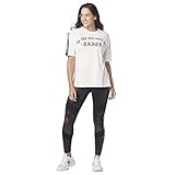 Zumba Atmungsaktiv Fitness Unisex Workout Bedruckte Grafik T Shirt für Frauen und Männer, Pursuit of White, XL